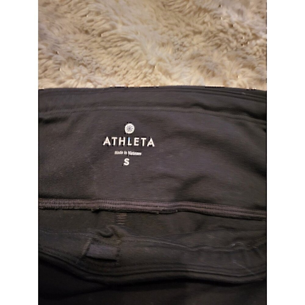 Athleta Black Relay Capri Cropped Leggings Size Small - Picture 4 of 4